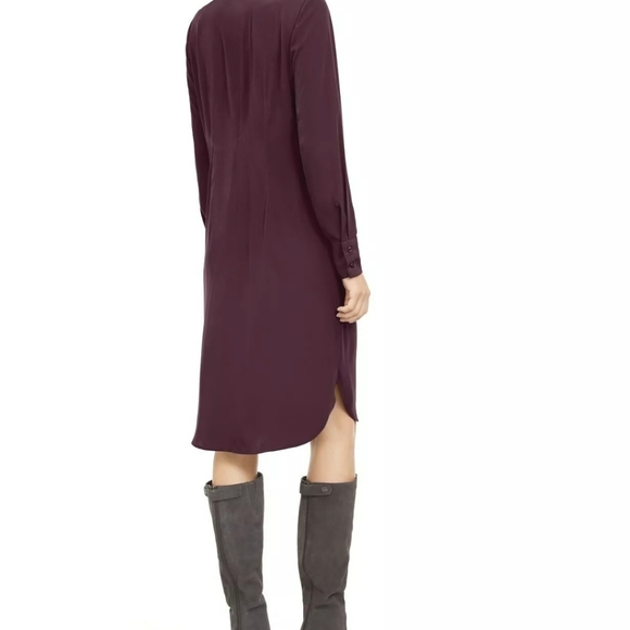 Alfani Womens Dress Deep Purple Size 6 Shirt Tie-Front Button-Front - Picture 2 of 5